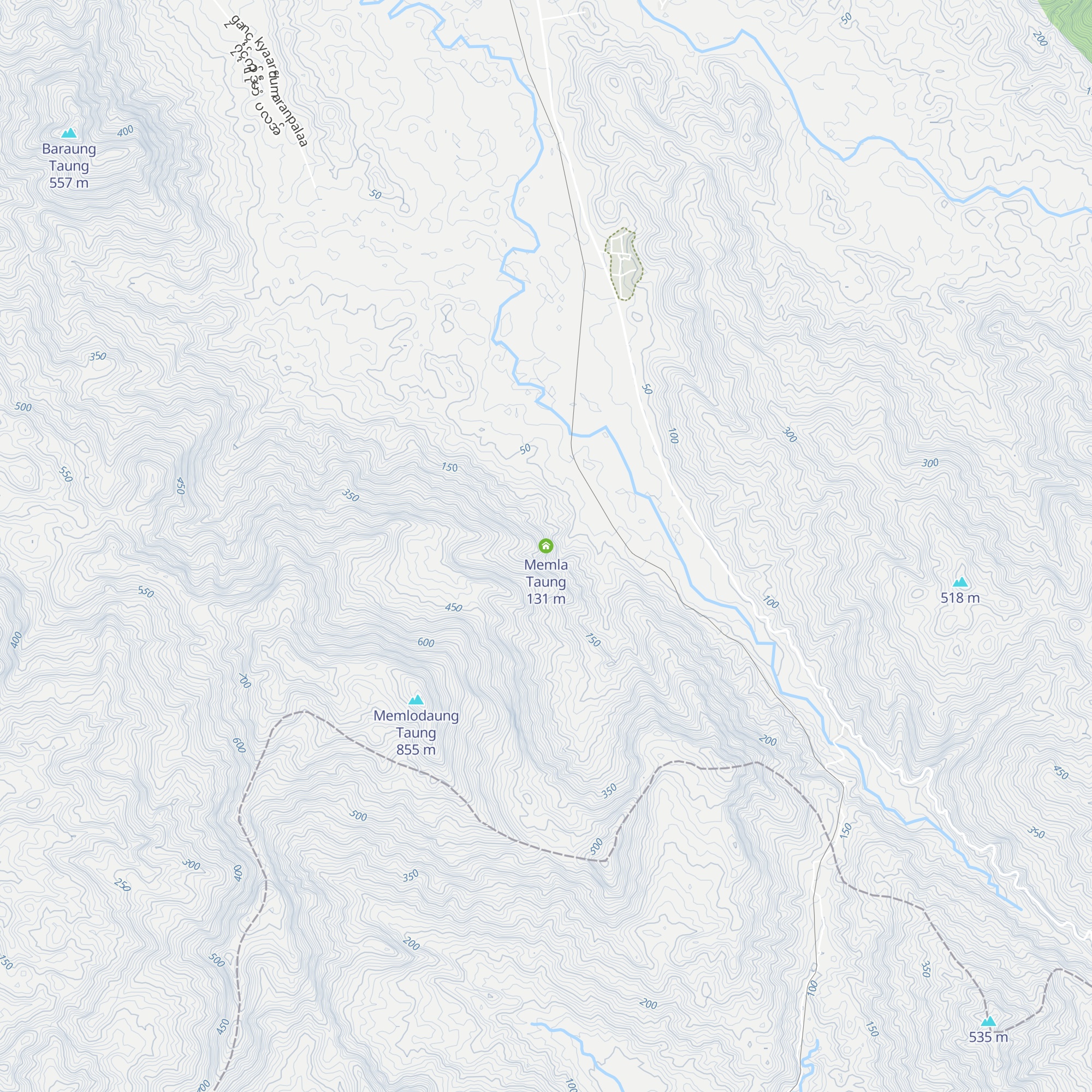 Memla Taung map