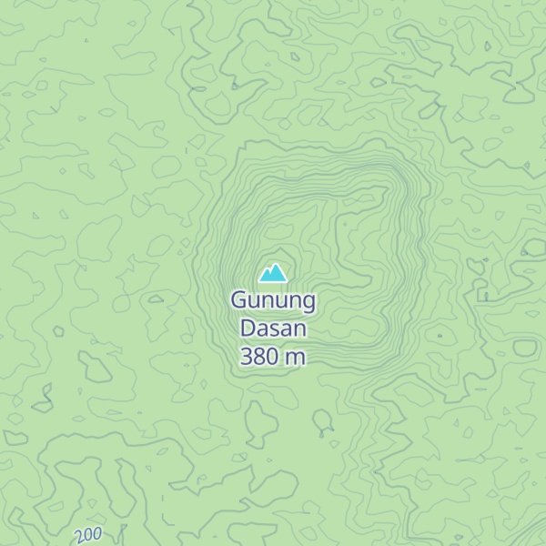 Map of Gunung Dasan