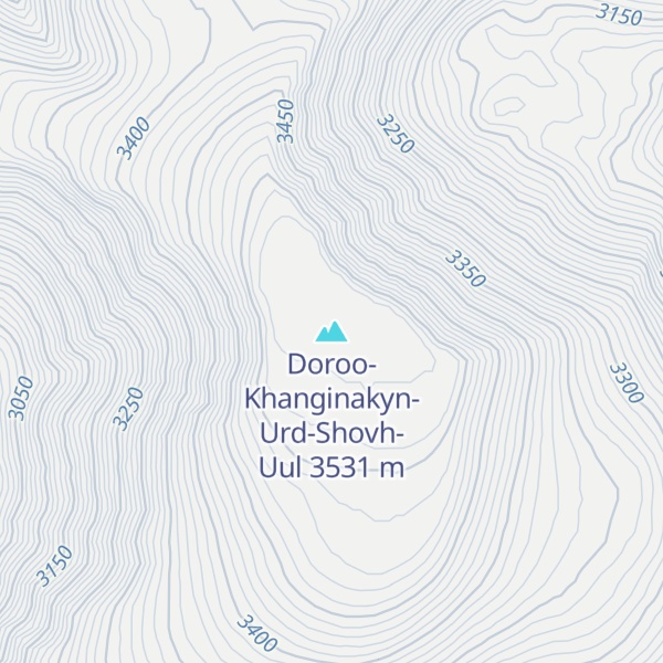 Map of Doroo-Khanginakyn-Urd-Shovh-Uul