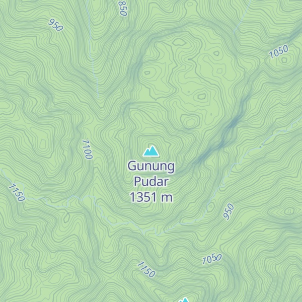 Map of Gunung Pudar