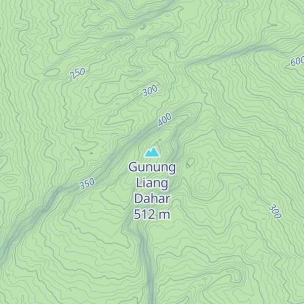 Map of Gunung Liang Dahar
