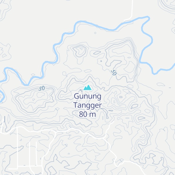 Map of Gunung Tangger