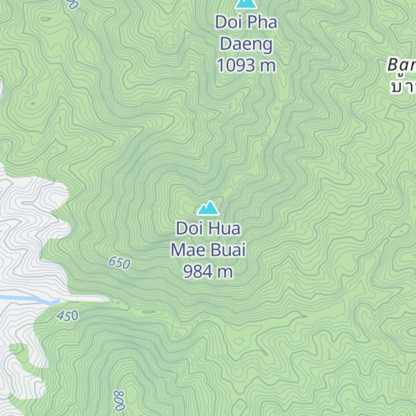Map of Doi Hua Mae Buai