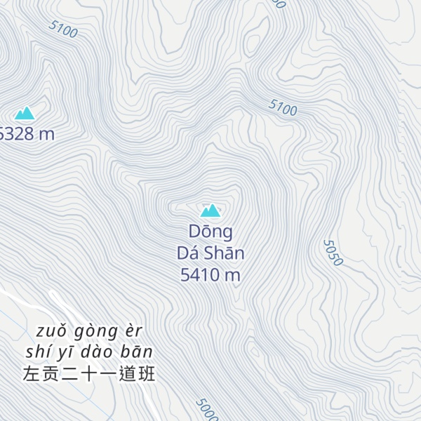 Map of Dōng Dá Shān