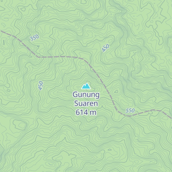 Map of Gunung Suaren