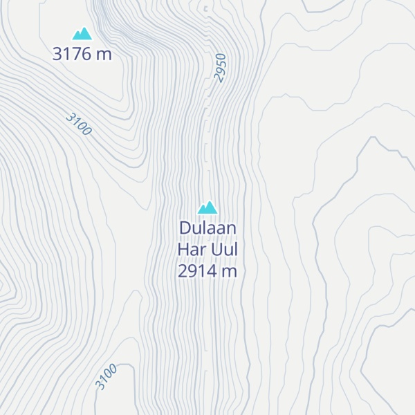 Map of Dulaan Har Uul