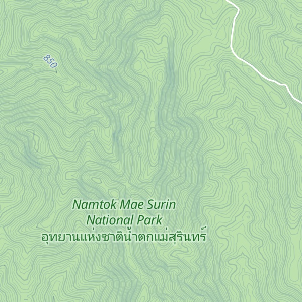 Map of Doi Pong Thun