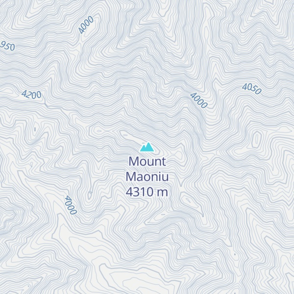 Map of Mount Maoniu