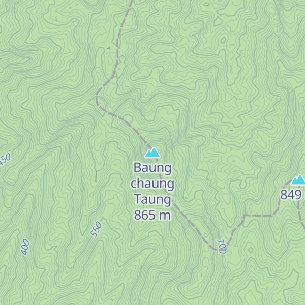 Map of Baung chaung Taung