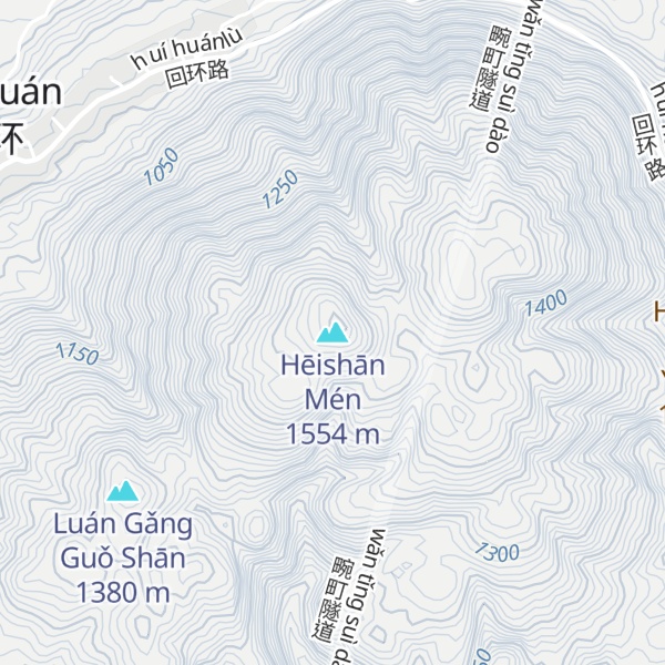 Map of Hēishān Mén