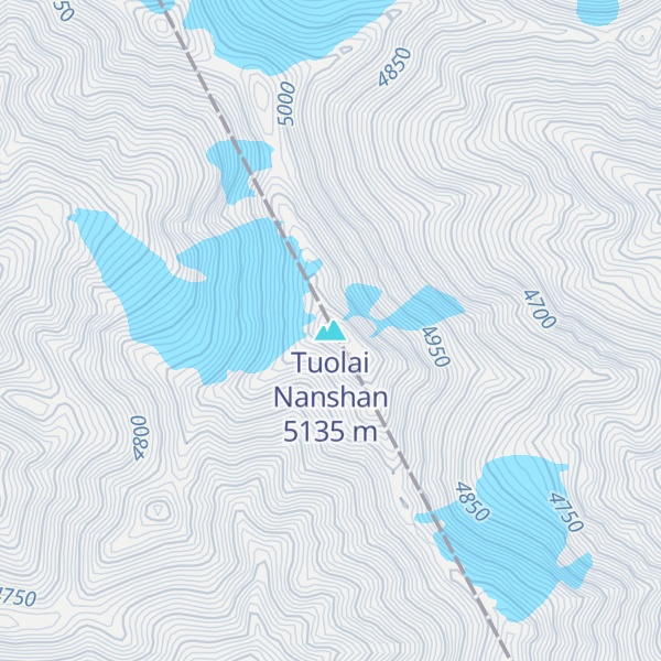 Map of Tuolai Nanshan