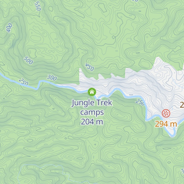 Map of Jungle Trek camps