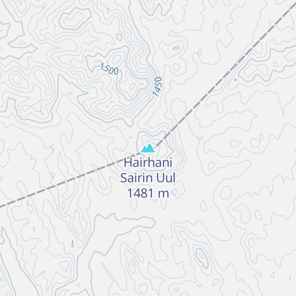 Map of Hairhani Sairin Uul