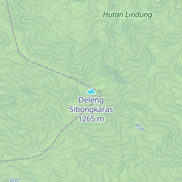Map of Deleng Sibongkaras