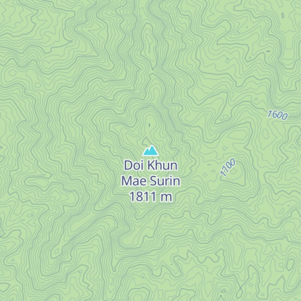 Map of Doi Khun Mae Surin
