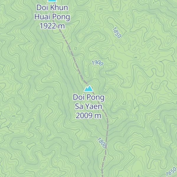 Map of Doi Pong Sa Yaen