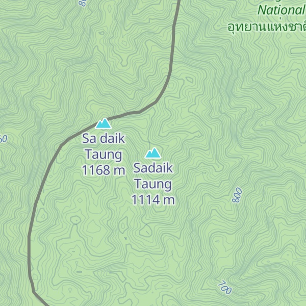 Map of Sadaik Taung