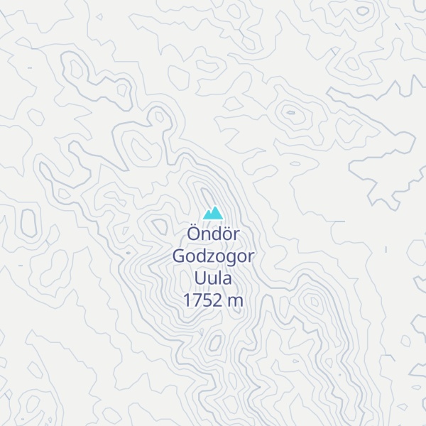 Map of Öndör Godzogor Uula