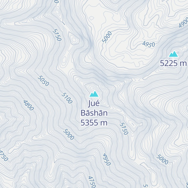 Map of Jué Bāshān