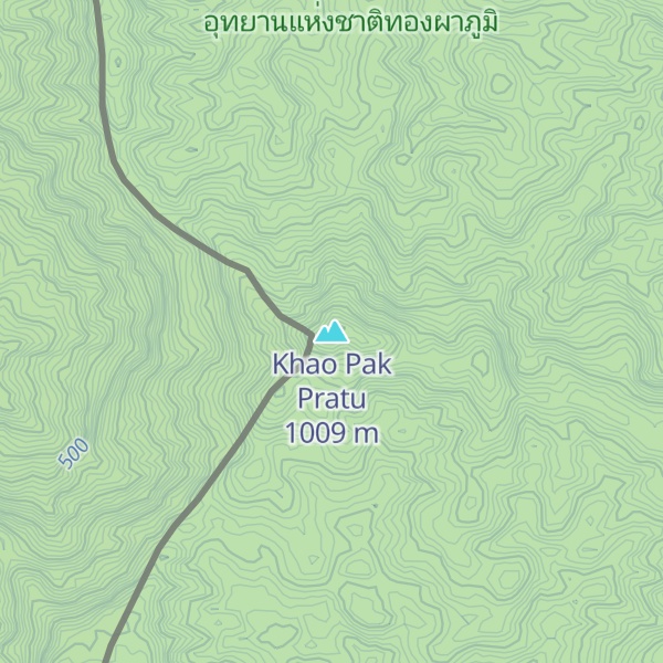 Map of Khao Pak Pratu