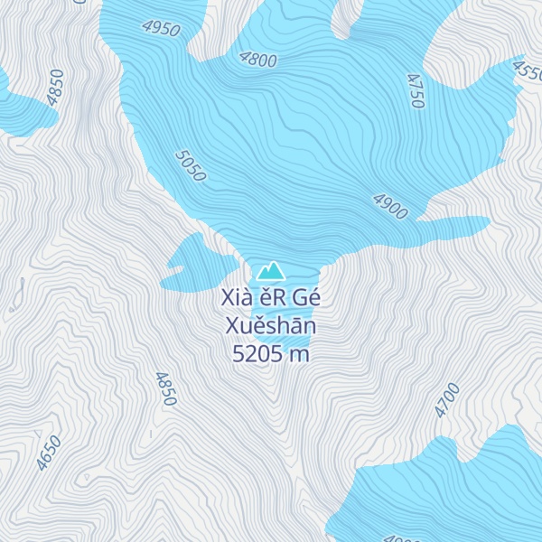 Map of Xià ěR Gé Xuěshān
