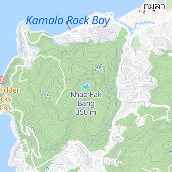 Map of Khao Pak Bang