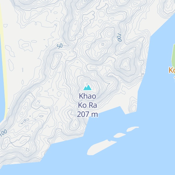 Map of Khao Ko Ra