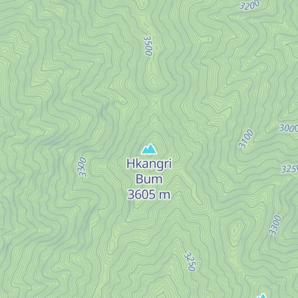 Map of Hkangri Bum