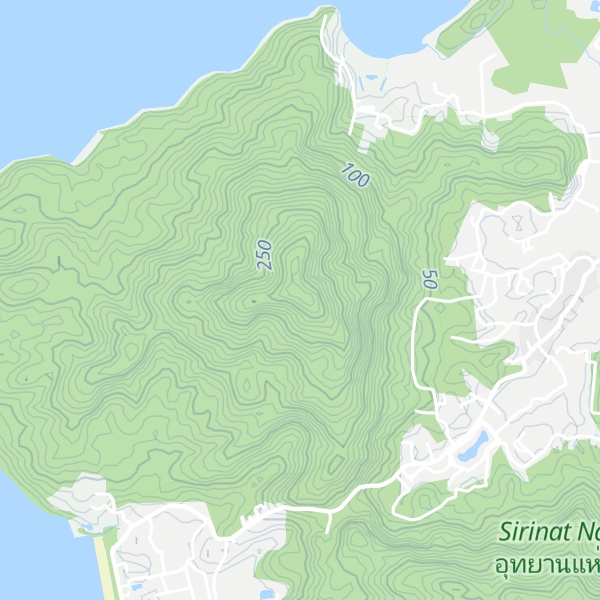 Map of Khao Sai Khru