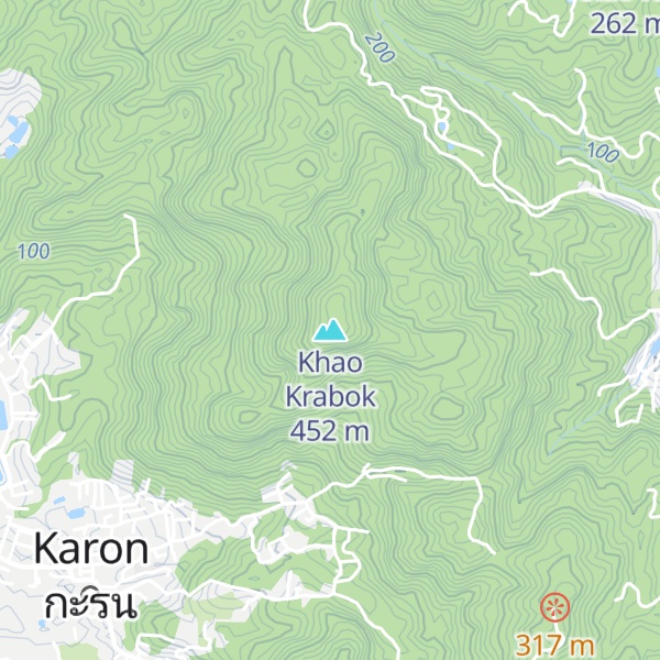 Map of Khao Krabok