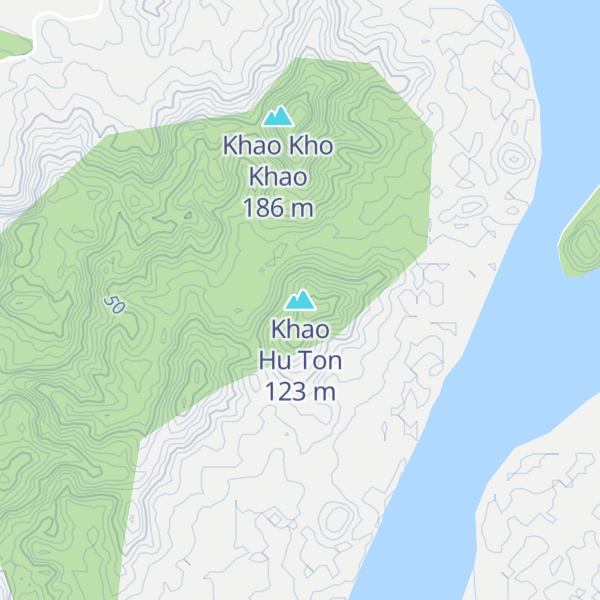 Map of Khao Hu Ton