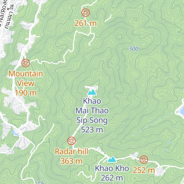 Map of Khao Mai Thao Sip Song