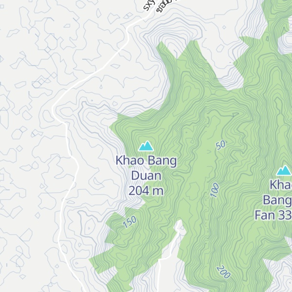 Map of Khao Bang Duan