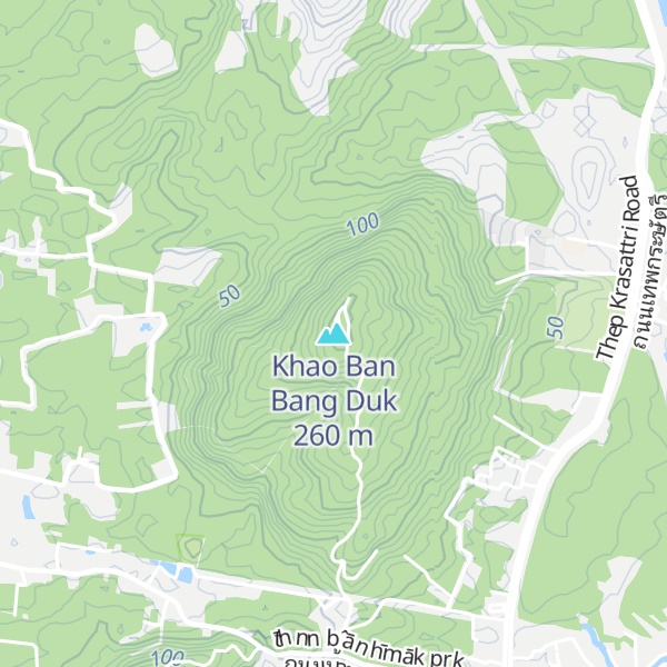 Map of Khao Ban Bang Duk