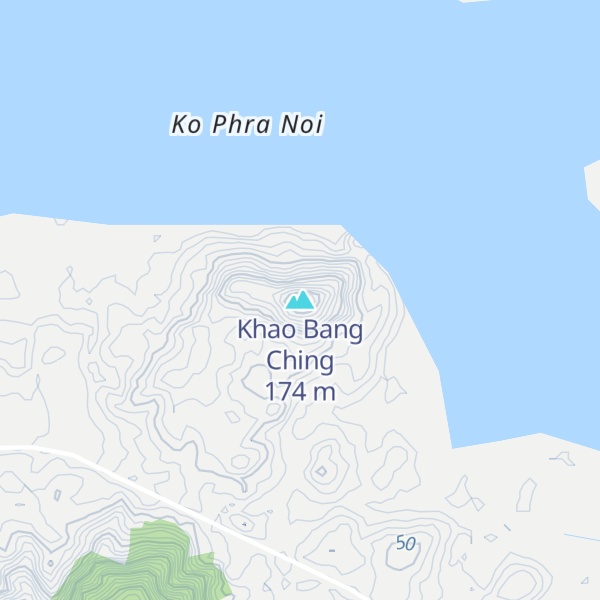 Map of Khao Bang Ching