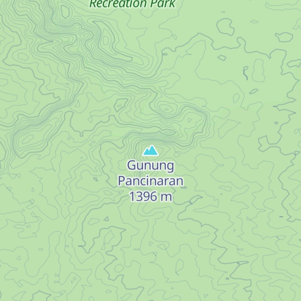 Map of Gunung Pancinaran