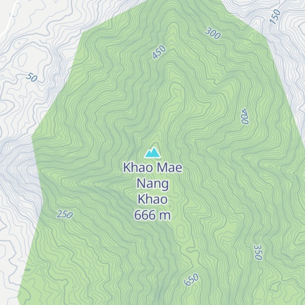Map of Khao Mae Nang Khao