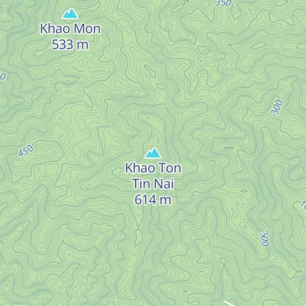 Map of Khao Ton Tin Nai