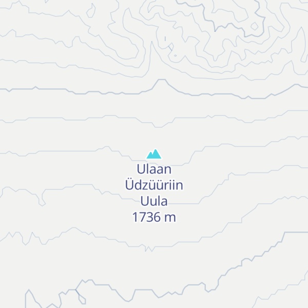 Map of Ulaan Üdzüüriin Uula