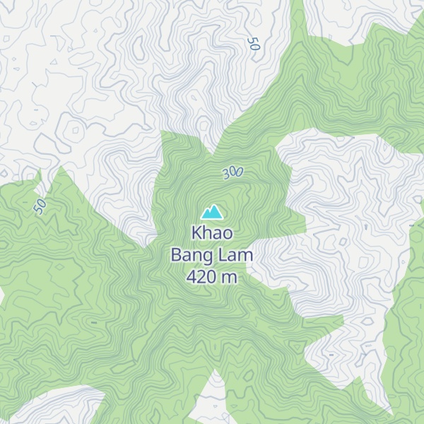 Map of Khao Bang Lam