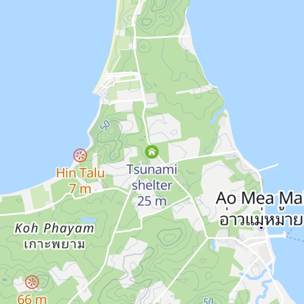 Map of Tsunami shelter