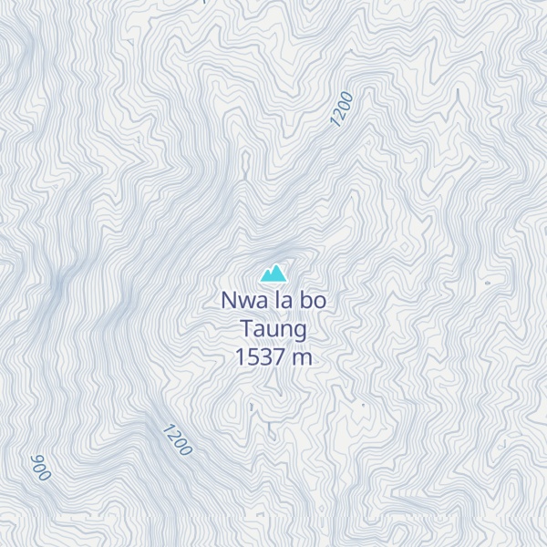 Map of Nwa la bo Taung