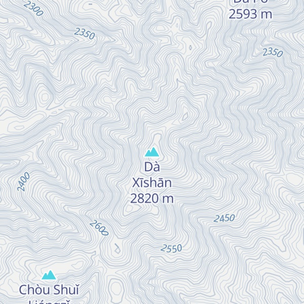 Map of Dà Xīshān