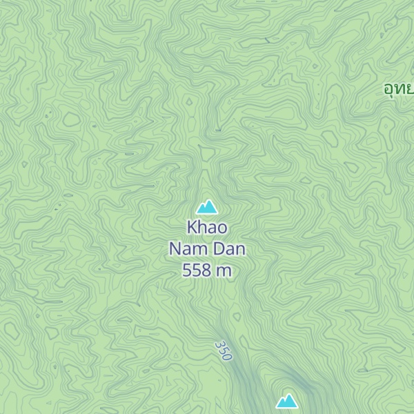 Map of Khao Nam Dan