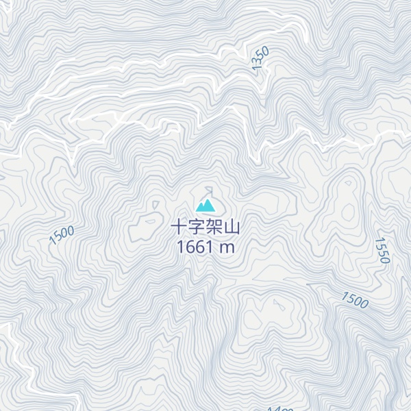 Map of 十字架山