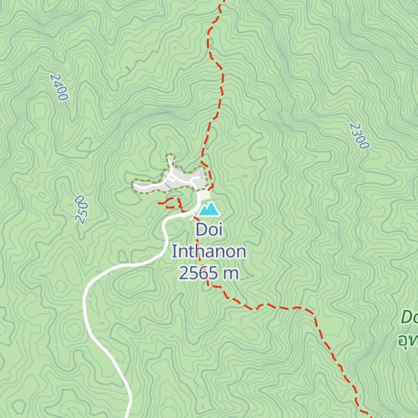 Map of Doi Inthanon