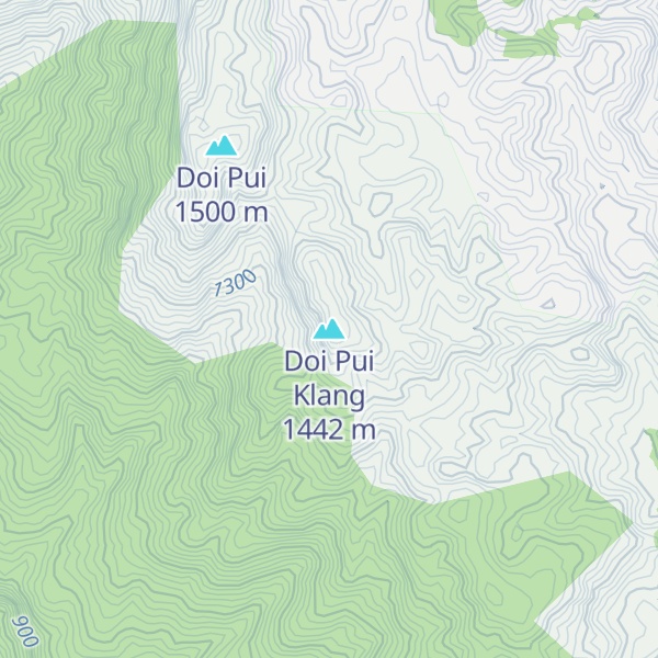 Map of Doi Pui Klang