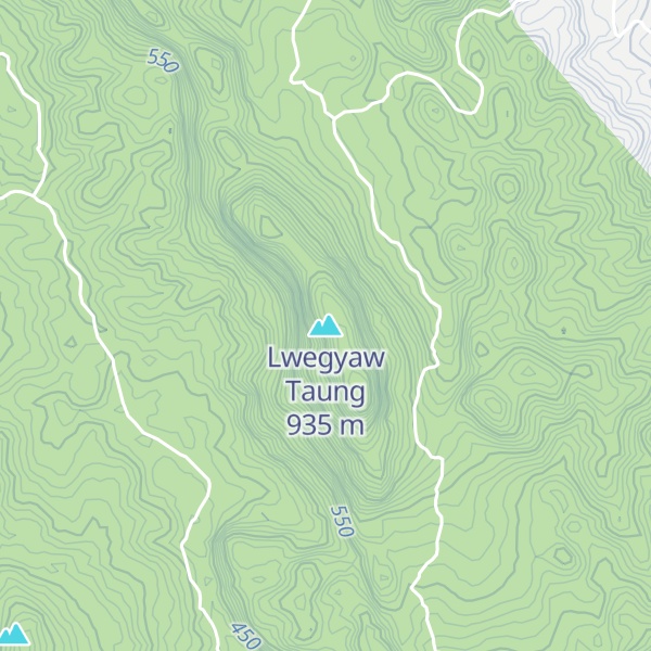 Map of Lwegyaw Taung