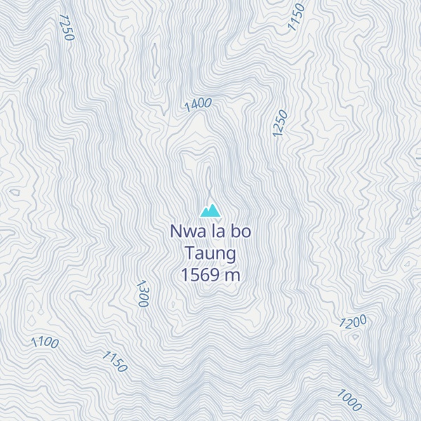 Map of Nwa la bo Taung