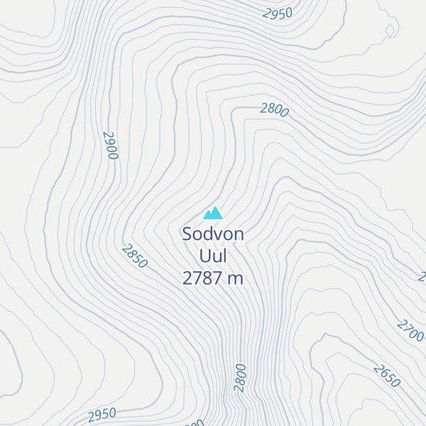 Map of Sodvon Uul